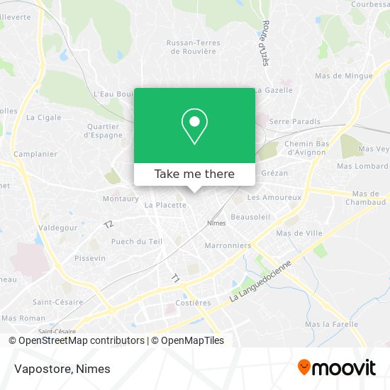 Vapostore map