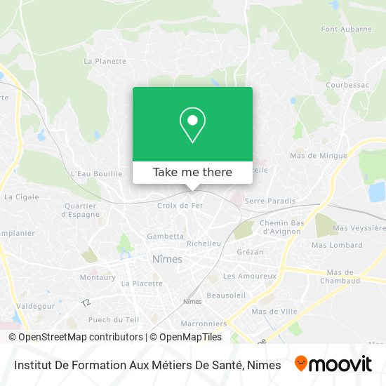 Institut De Formation Aux Métiers De Santé map