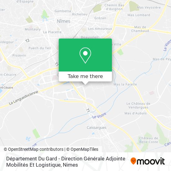 Département Du Gard - Direction Générale Adjointe Mobilités Et Logistique map