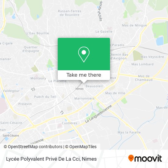 Lycée Polyvalent Privé De La Cci map