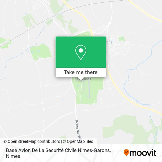 Mapa Base Avion De La Sécurité Civile Nîmes-Garons