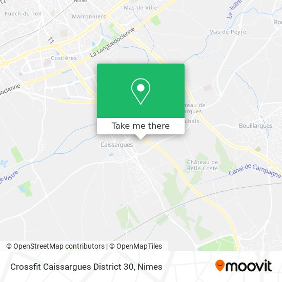 Crossfit Caissargues District 30 map