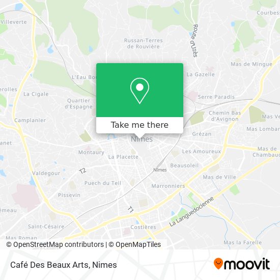 Café Des Beaux Arts map
