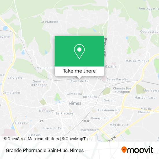 Grande Pharmacie Saint-Luc map