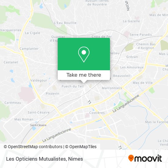 Les Opticiens Mutualistes map