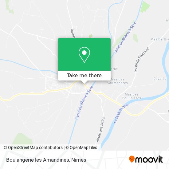 Mapa Boulangerie les Amandines