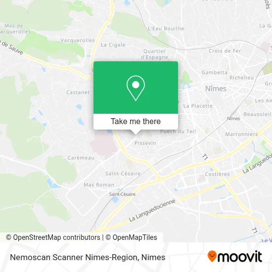 Nemoscan Scanner Nimes-Region map