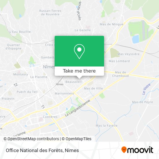 Office National des Forêts map