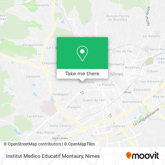 Mapa Institut Medico Educatif Montaury