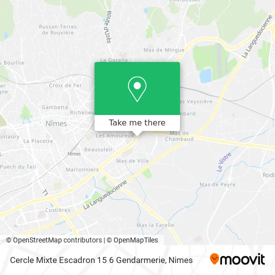 Cercle Mixte Escadron 15 6 Gendarmerie map