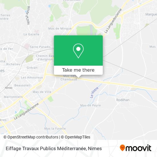 Eiffage Travaux Publics Méditerranée map