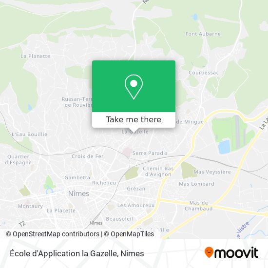 École d'Application la Gazelle map