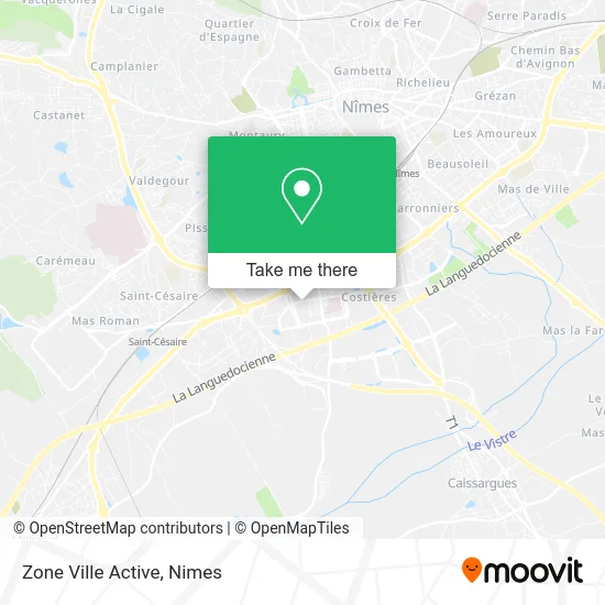 Zone Ville Active map