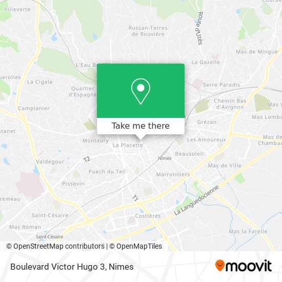 Mapa Boulevard Victor Hugo 3