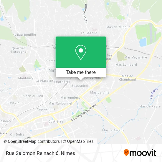 Rue Salomon Reinach 6 map