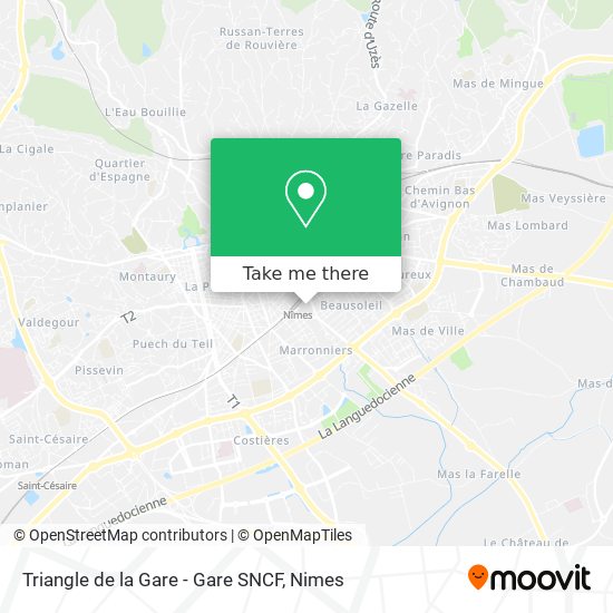 Triangle de la Gare - Gare SNCF map
