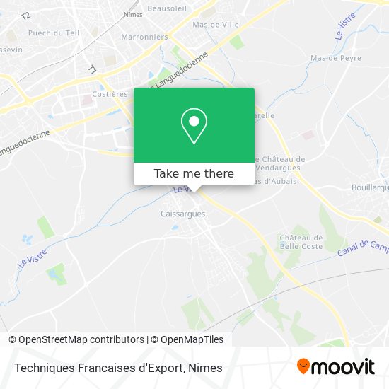 Techniques Francaises d'Export map