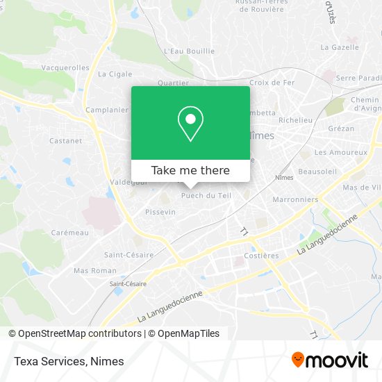 Texa Services map