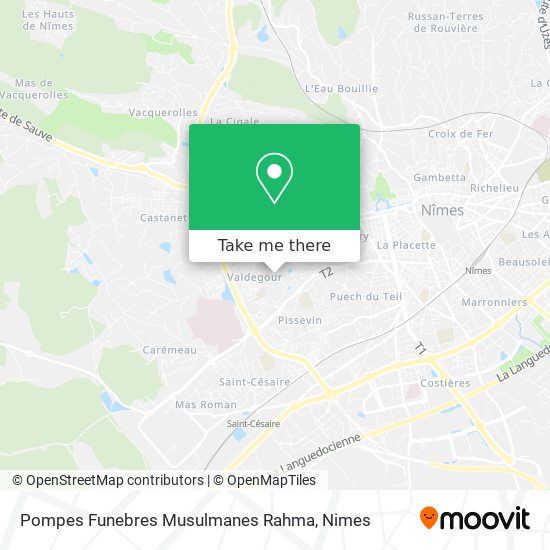 Pompes Funebres Musulmanes Rahma map