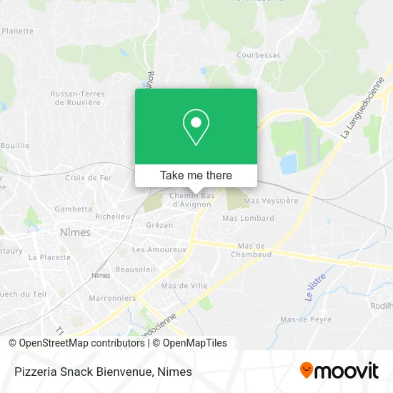 Pizzeria Snack Bienvenue map