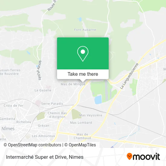 Intermarché Super et Drive map