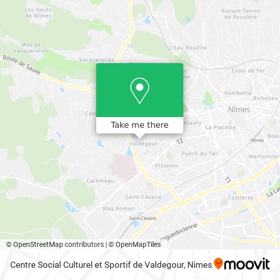 Mapa Centre Social Culturel et Sportif de Valdegour