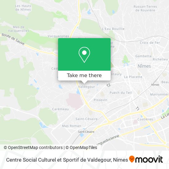 Centre Social Culturel et Sportif de Valdegour map