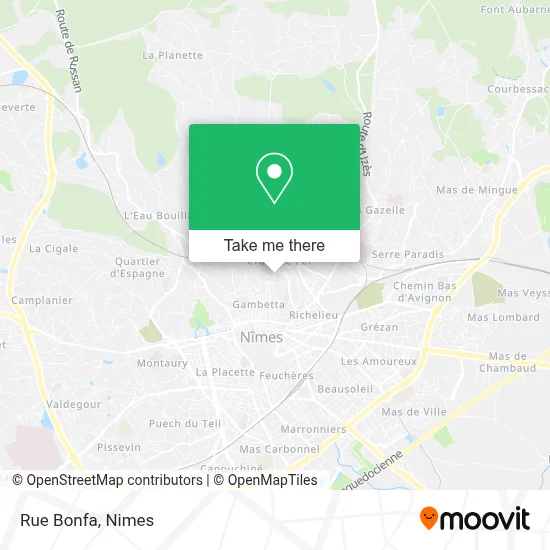 Rue Bonfa map