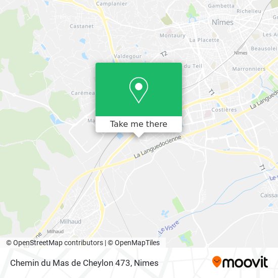 Mapa Chemin du Mas de Cheylon 473