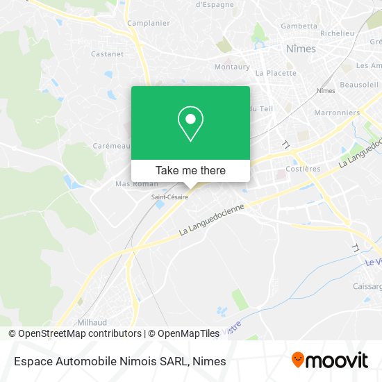 Espace Automobile Nimois SARL map