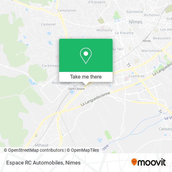 Espace RC Automobiles map