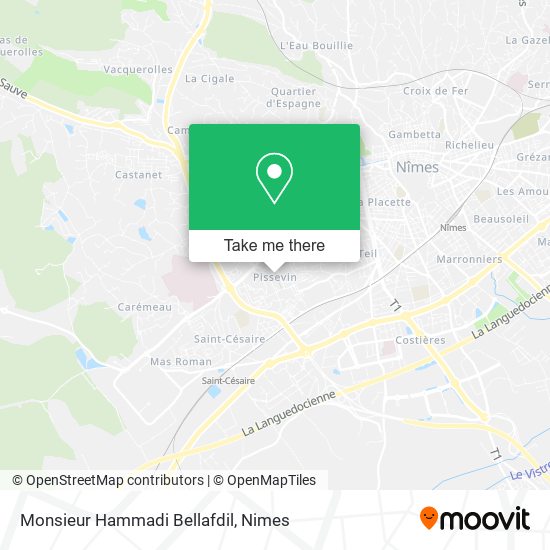 Mapa Monsieur Hammadi Bellafdil