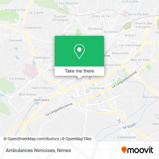 Mapa Ambulances Nimoises