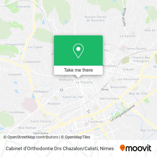 Mapa Cabinet d'Orthodontie Drs Chazalon / Calisti