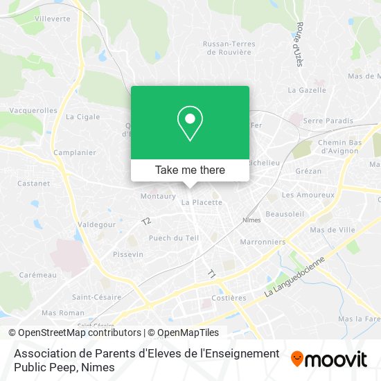 Association de Parents d'Eleves de l'Enseignement Public Peep map