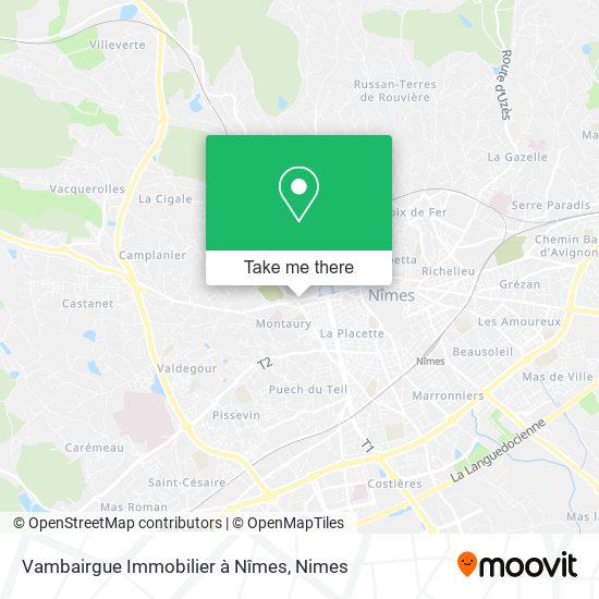 Mapa Vambairgue Immobilier à Nîmes