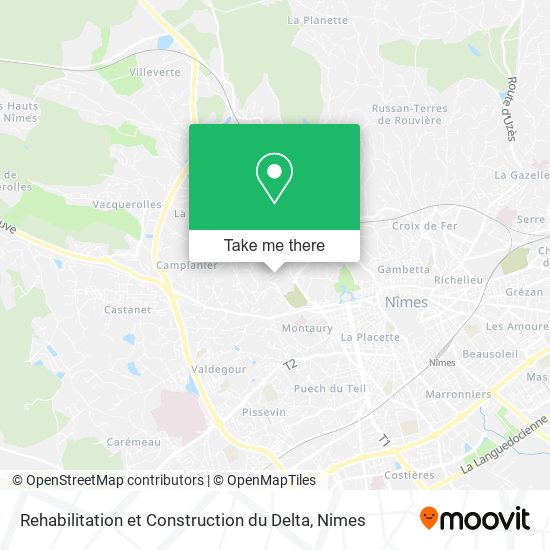 Mapa Rehabilitation et Construction du Delta