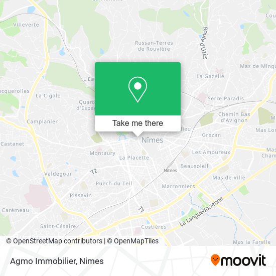 Agmo Immobilier map