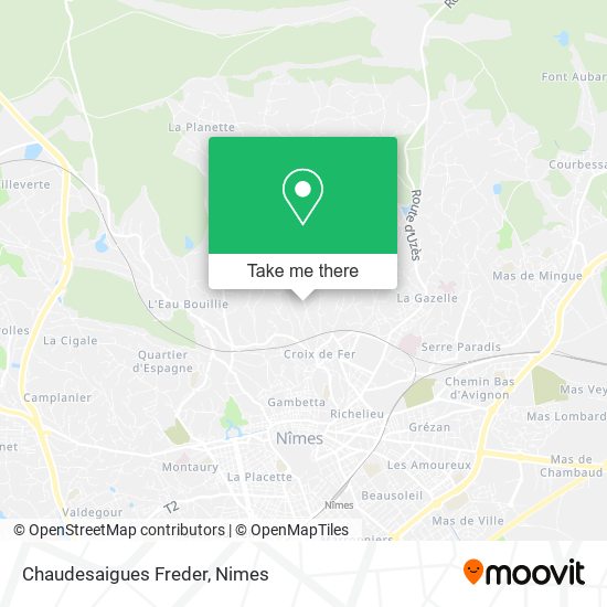 Chaudesaigues Freder map