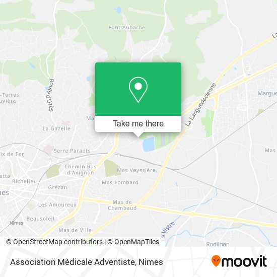 Mapa Association Médicale Adventiste