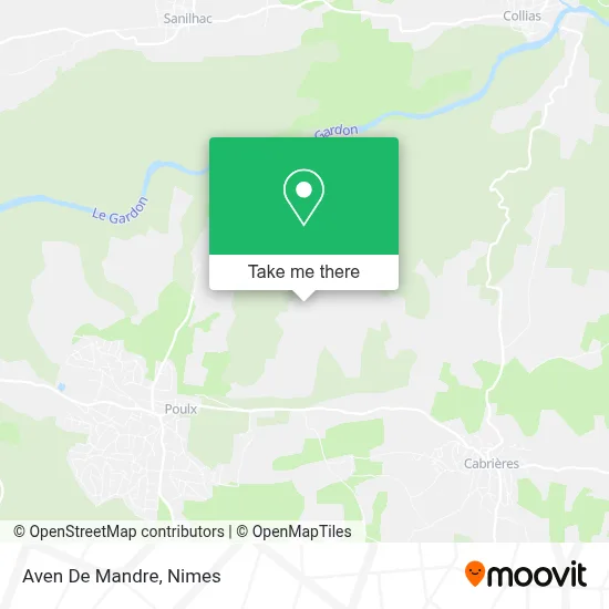 Aven De Mandre map