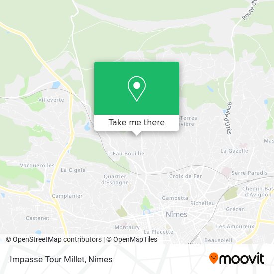 Impasse Tour Millet map