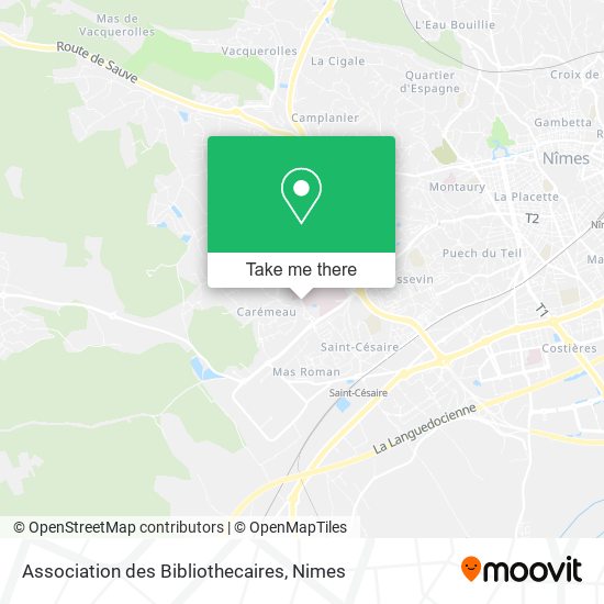 Association des Bibliothecaires map