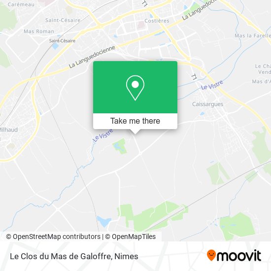 Le Clos du Mas de Galoffre map