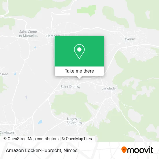 Amazon Locker-Hubrecht map
