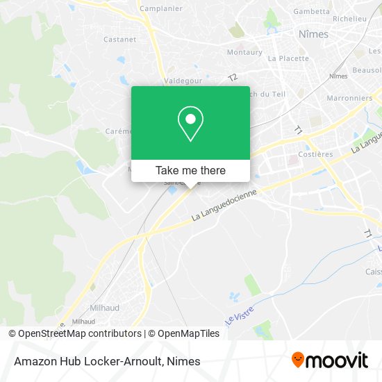 Mapa Amazon Hub Locker-Arnoult