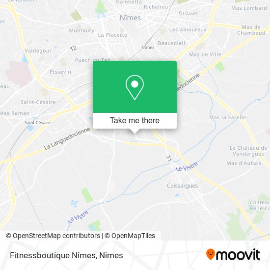 Fitnessboutique Nîmes map