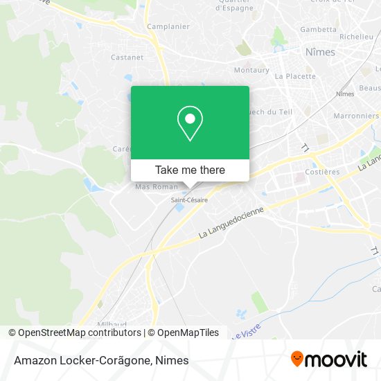 Mapa Amazon Locker-Corãgone