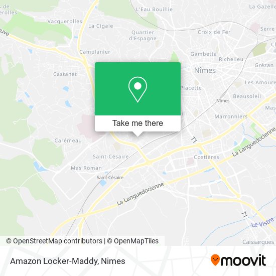 Mapa Amazon Locker-Maddy