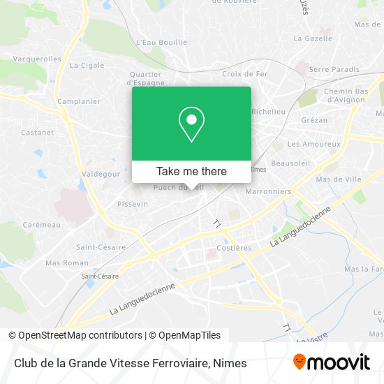 Club de la Grande Vitesse Ferroviaire map